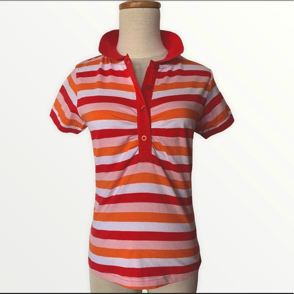 Red Fox Jeans Tops - NWTStriped polo style top